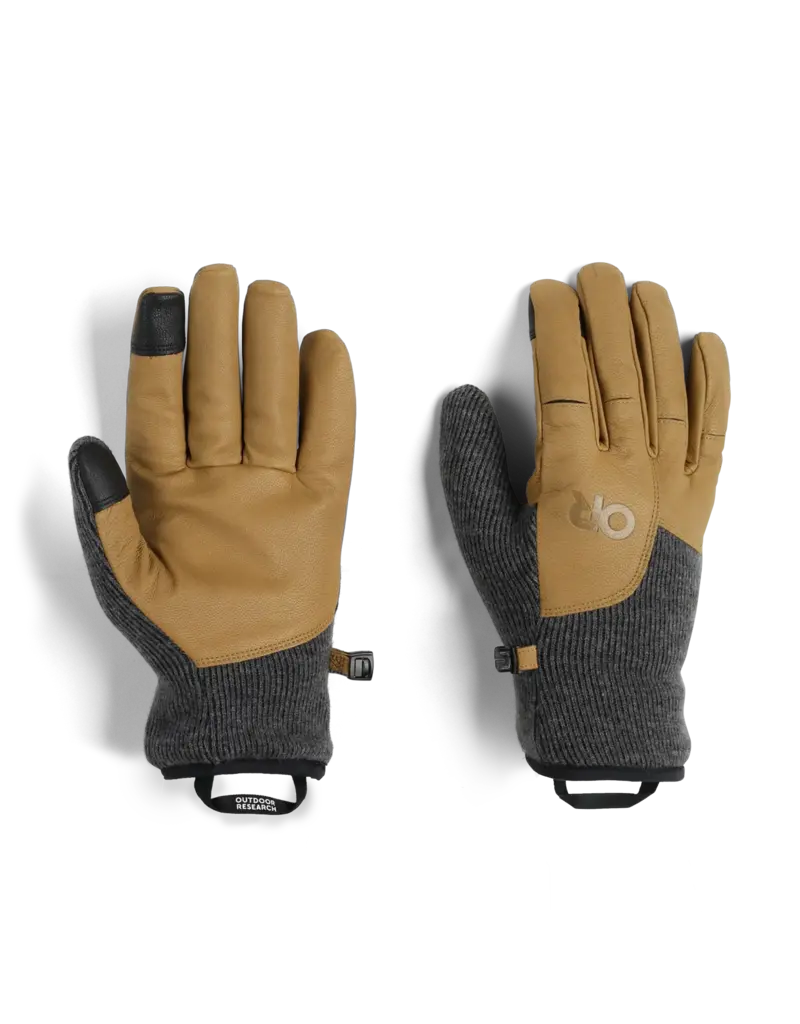Outdoor Research Men's Flurry Leather Glove Charcoal