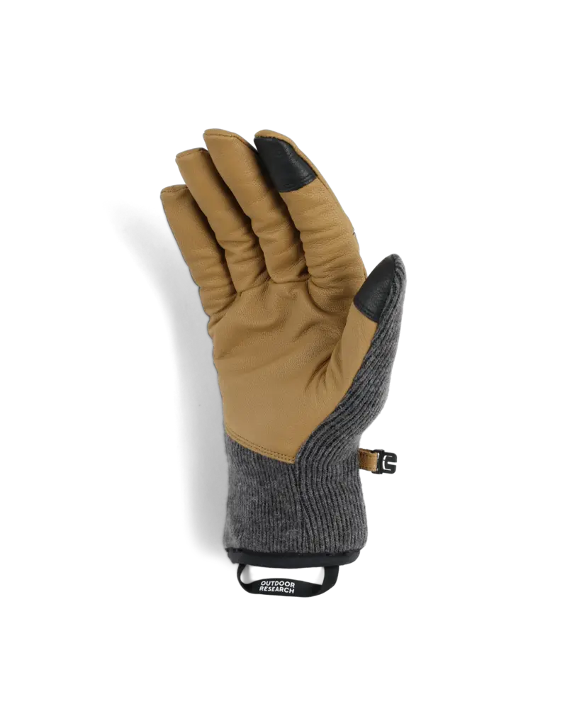 Outdoor Research Men's Flurry Leather Glove Charcoal