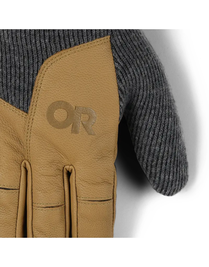 Outdoor Research Men's Flurry Leather Glove Charcoal