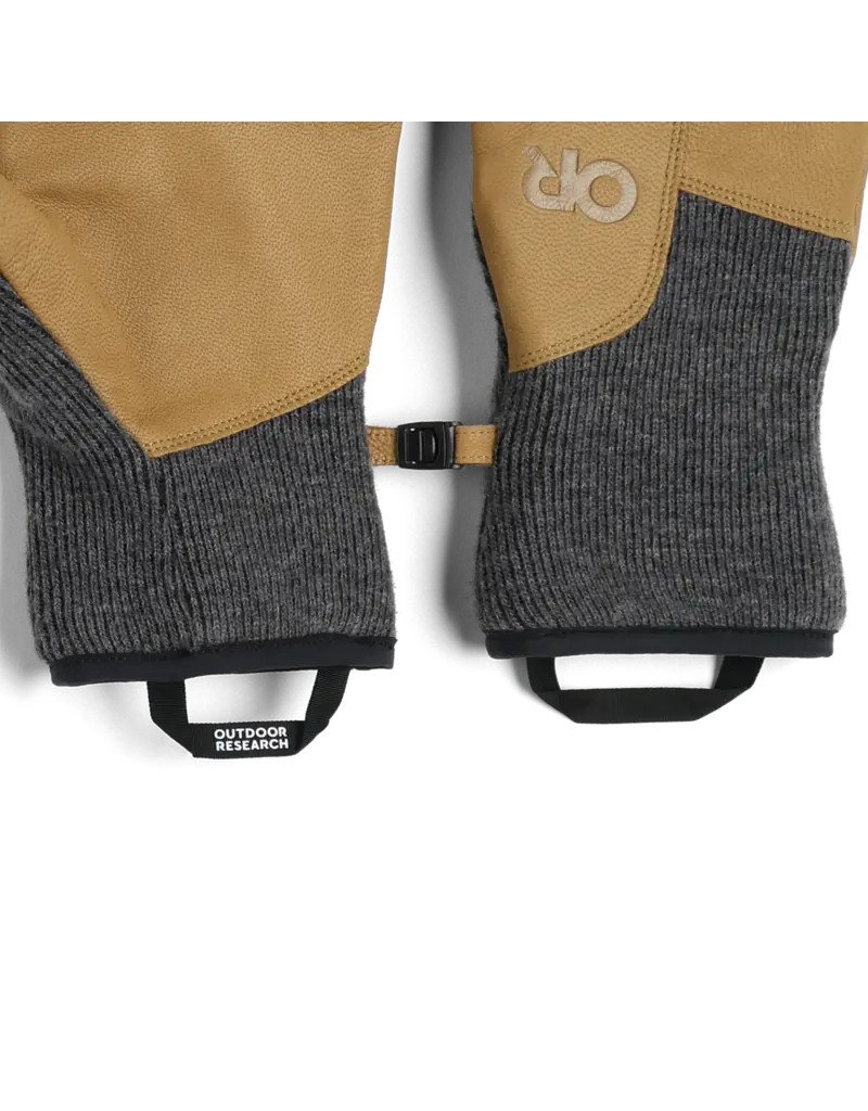 Outdoor Research Men's Flurry Leather Glove Charcoal