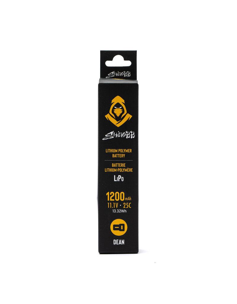 ShinoBB LiPo 11.1v 25c 1200mAh Dean