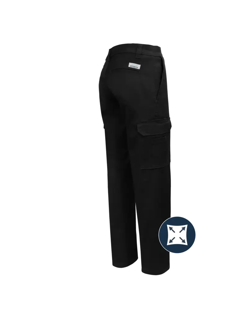 Gatts Work Wear Pantalon de travail cargo extensible noir