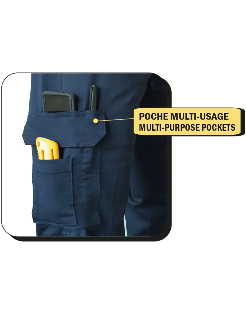Gatts Work Wear Stretch Cargo Work Pant Black