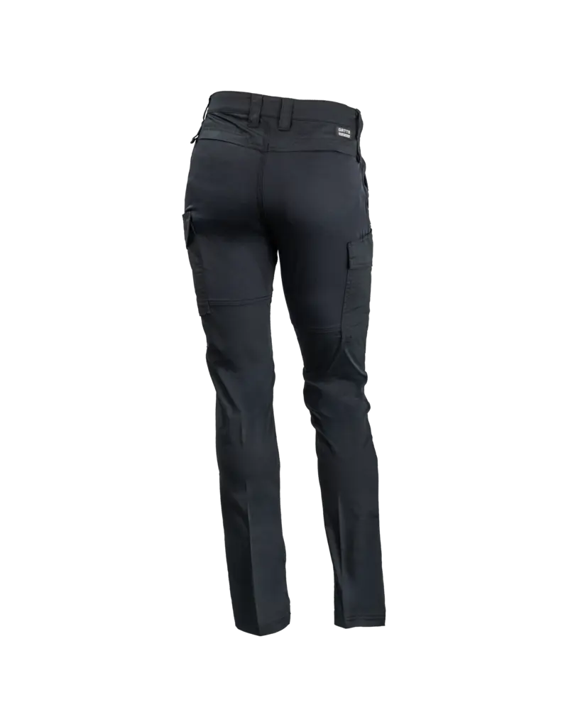 Gatts Work Wear Cargo Ladies Workwear Stretch Pant Black