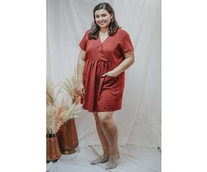 burgundy tunic dress