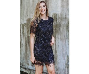 sequence black dress