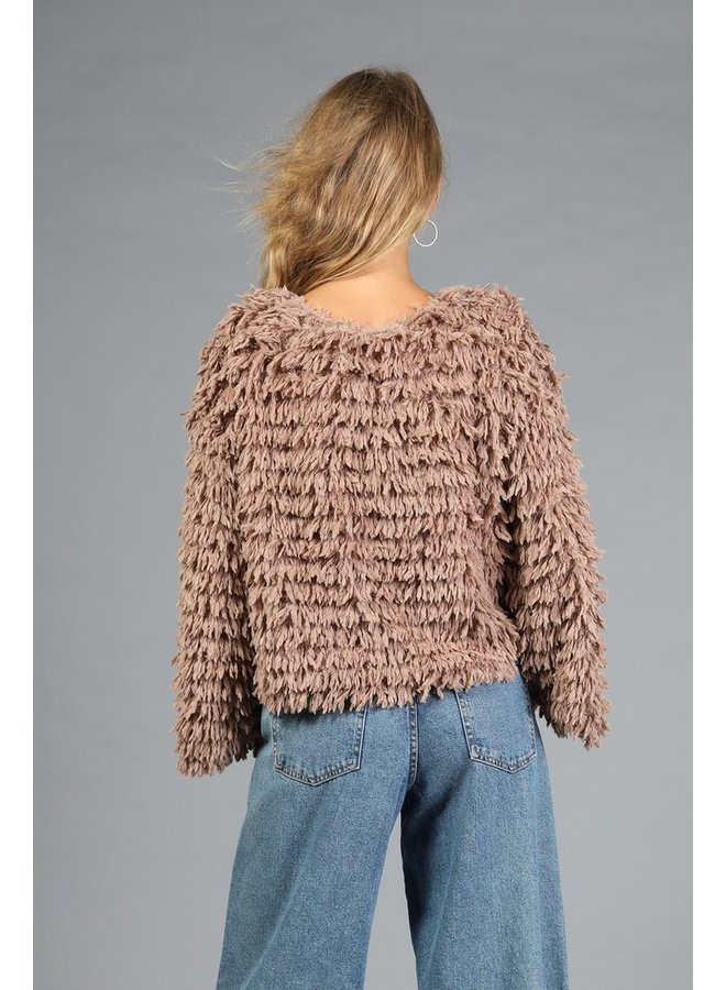 Mocha Tassel Sweater