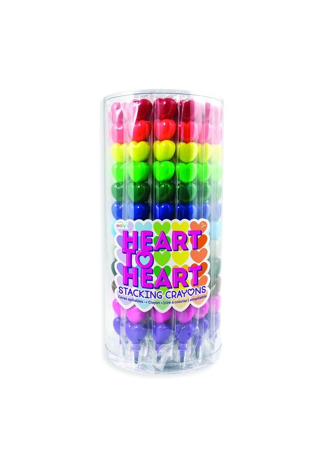 Heart Stacked Crayons