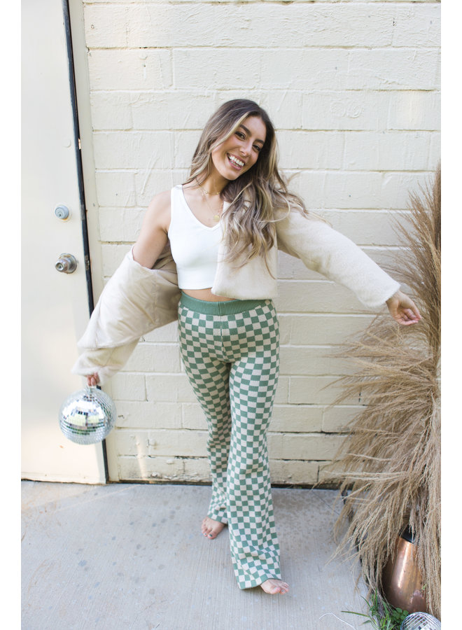 Olive Checkered Pants