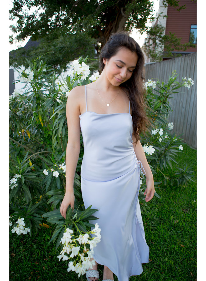 Rumi Gathered Lavender Dress