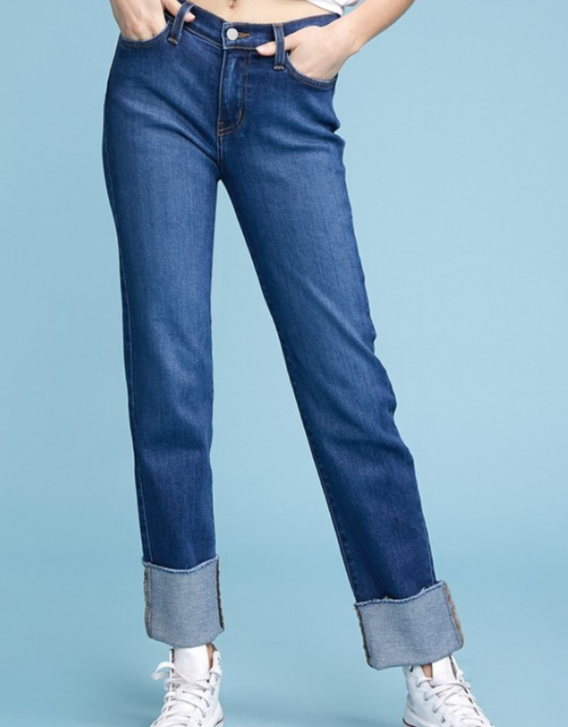 raw cuff jeans