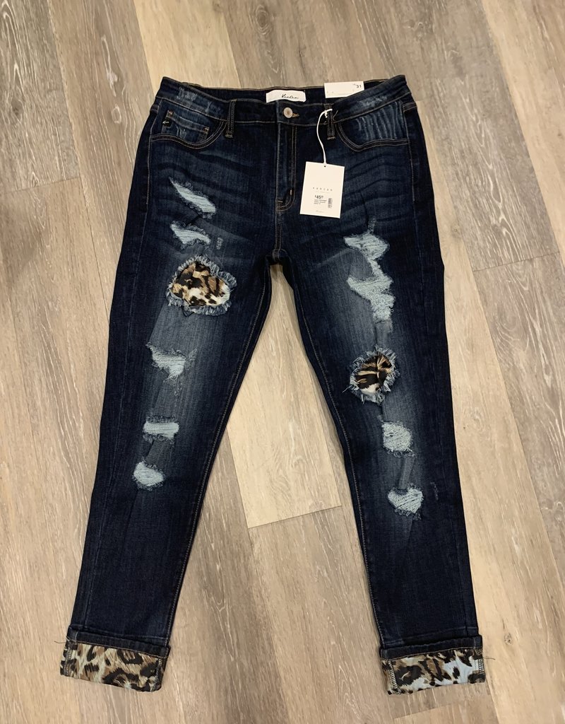 kancan leopard jeans