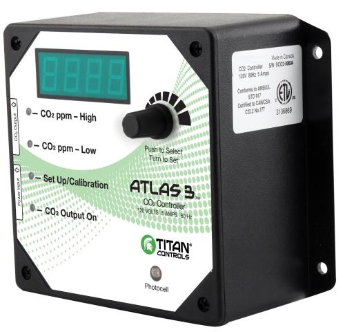 Titan Controls Atlas 3 Day / Night CO2 Monitor / Controller