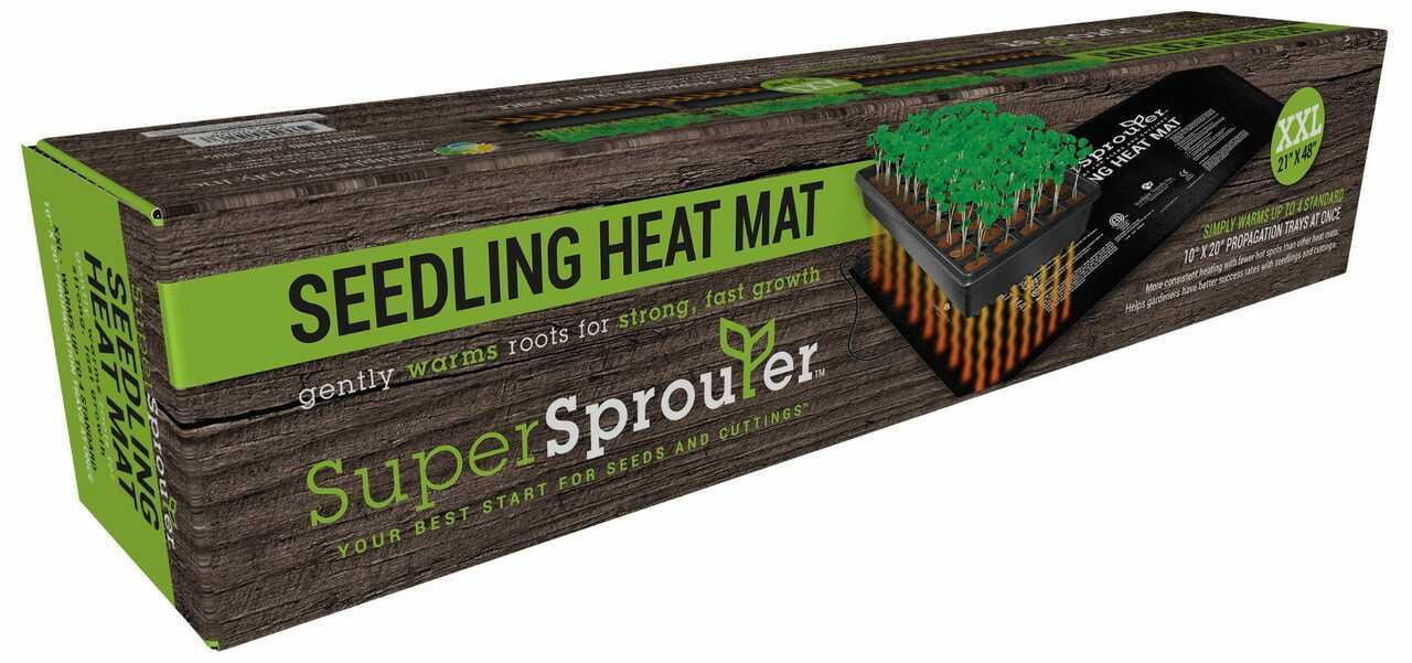 Super Sprouter 4 Tray Seedling Heat Mat  XL  21"-48"