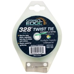 Grower's Edge / Grow1 Green  Twist Tie Dispenser w/Cutter 328'