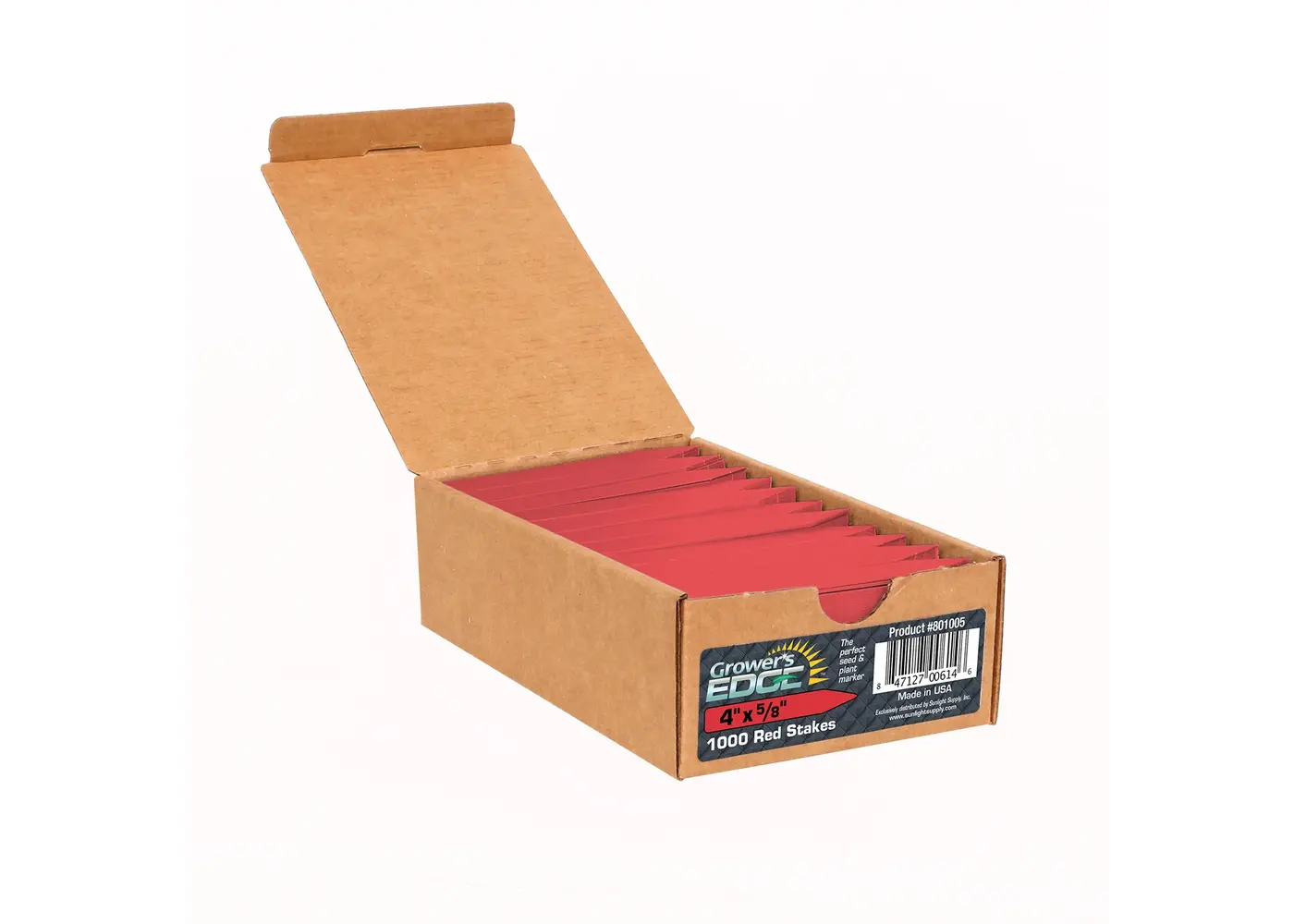Growers Edge HF Plant Stake Labels Red - Bundle of 100