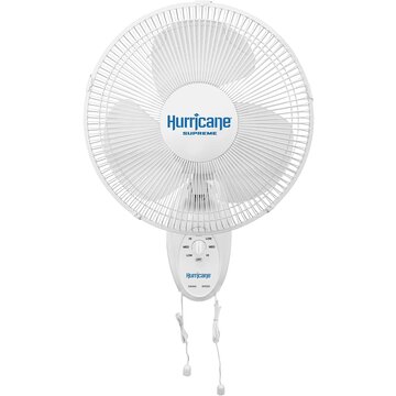 Hurricane Hurricane Supreme Oscillating Wall Mount Fan 16"
