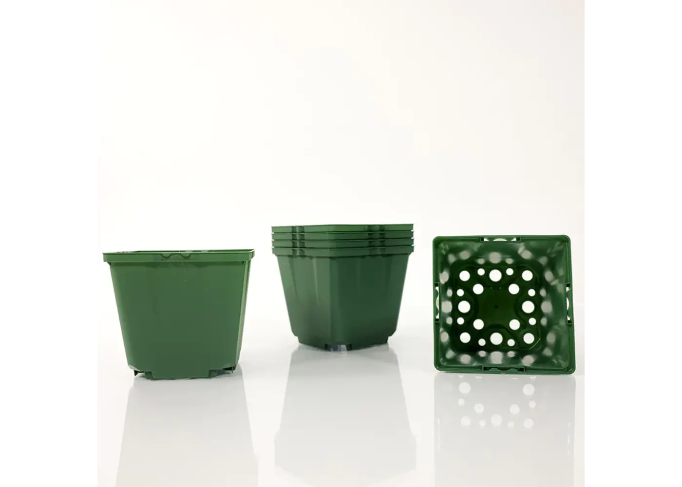 Black 5"x5"x4.5" 1.25qt SQUARE Pot