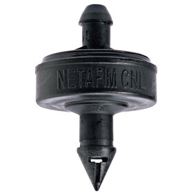 Hydro Flow Hydro Flow / Netafim Black Self Piercing Emitter / Dripper with Check Valve 1.0 GPH