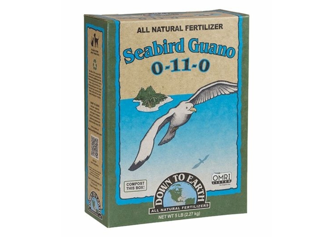 Down To Earth Seabird Guano High Phos - 5 lb