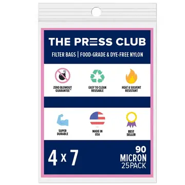  The Press Club Filter Bag 4x7 90 Micron 25/pk