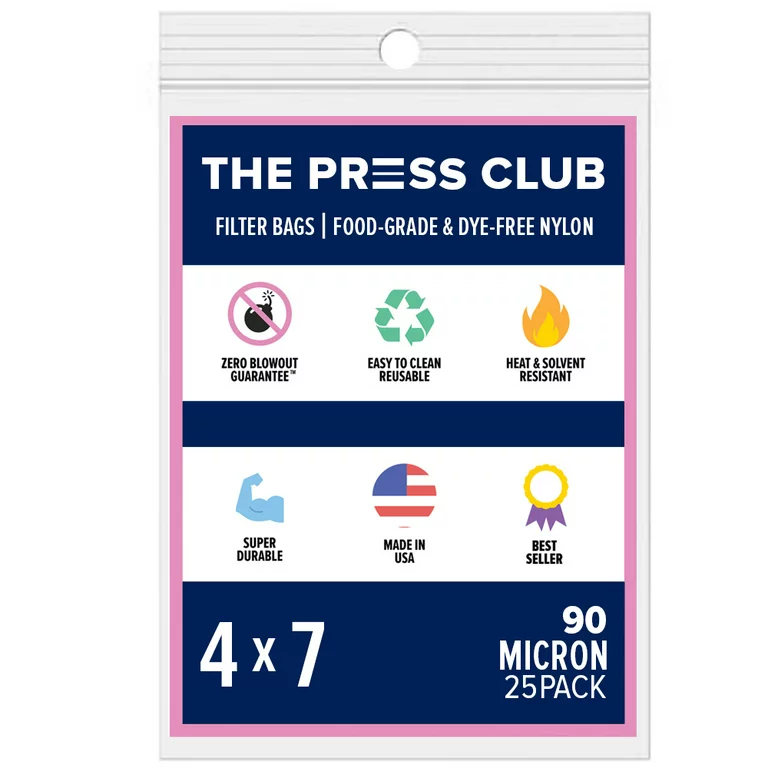 The Press Club Filter Bag 4x7 90 Micron 25/pk