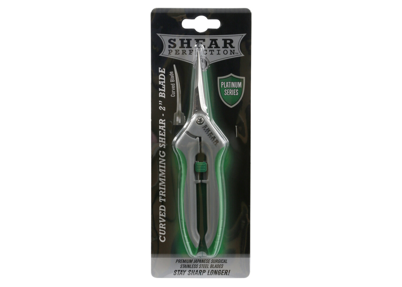 Shear Perfection Shear Perfection Platinum Stainless Trimming Shear Scissor - 2" Curved Blades