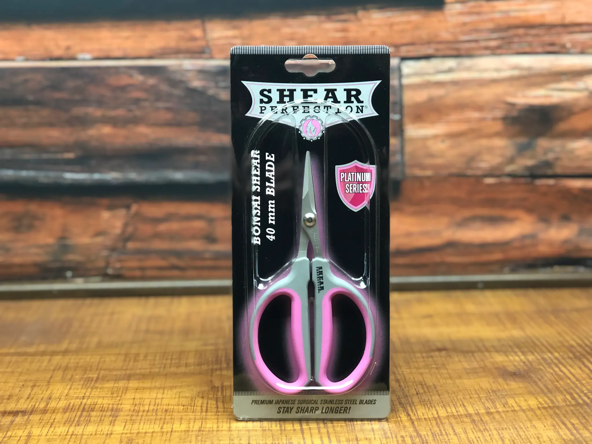 Shear Perfection Shear Perfection Bonsai Scissor - Pink 1.5" Straight Blade