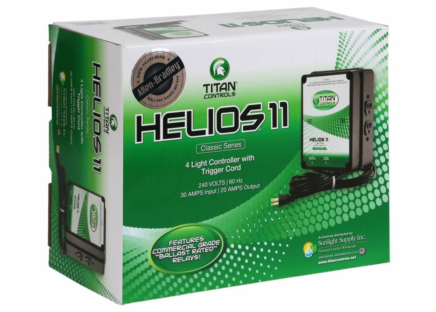 Titan Controls Titan Controls Helios 11 - 4 Light 240 Volt Controller w/ Trigger Cord