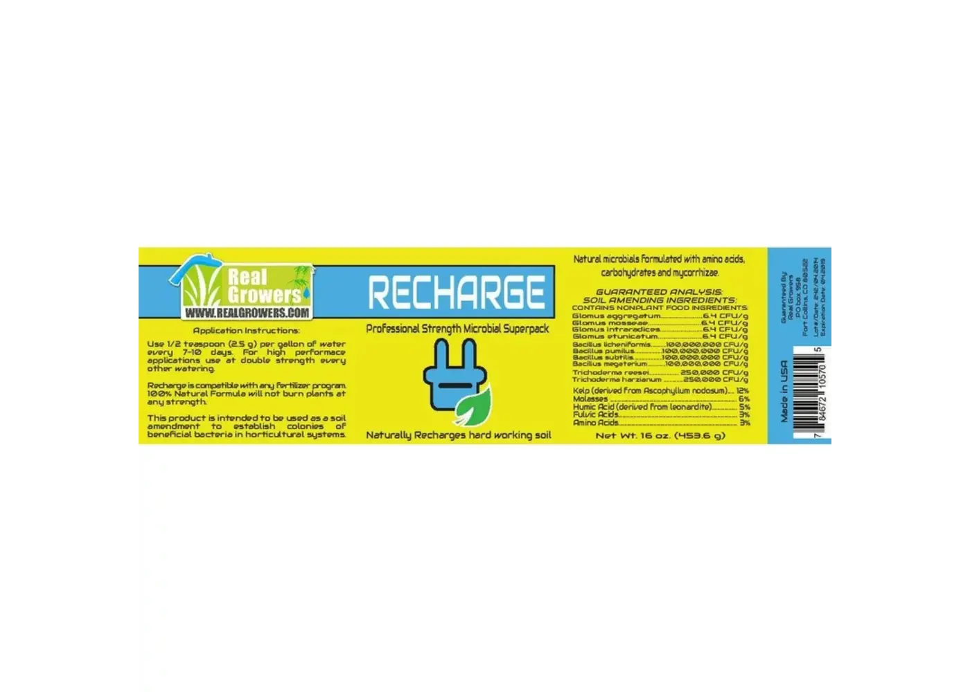 Real Growers Recharge 16oz