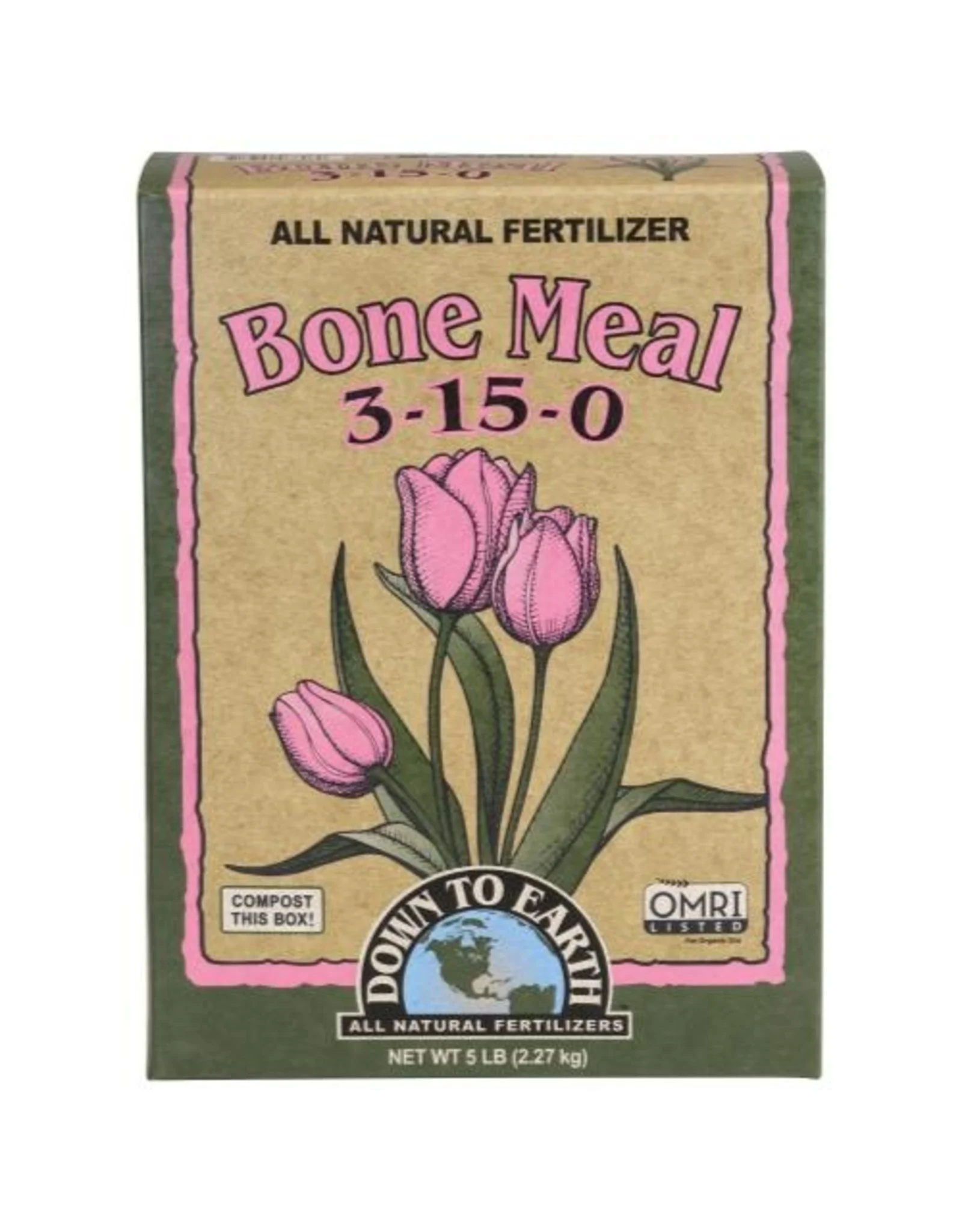 Down To Earth Bone Meal 3-15-0 5lbs