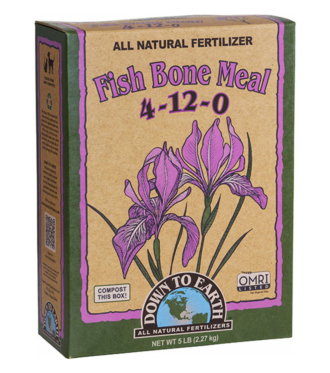 Down To Earth Fish Bone Meal - 5 lb