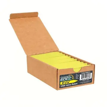 Growers Edge HF Plant Stake Labels Yellow - Bundle of 100