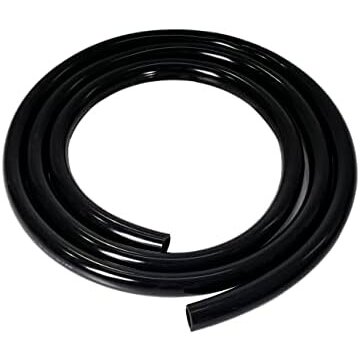  1" ID Black Tubing Cut by the Foot