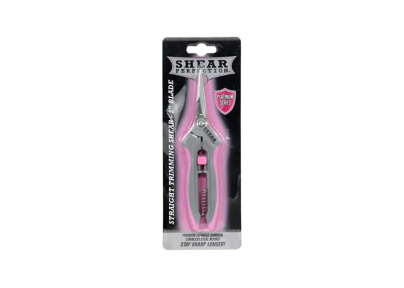 Shear Perfection Shear Perfection PINK Platinum Stainless Trimming Shear Scissor - 2" Straight Blades