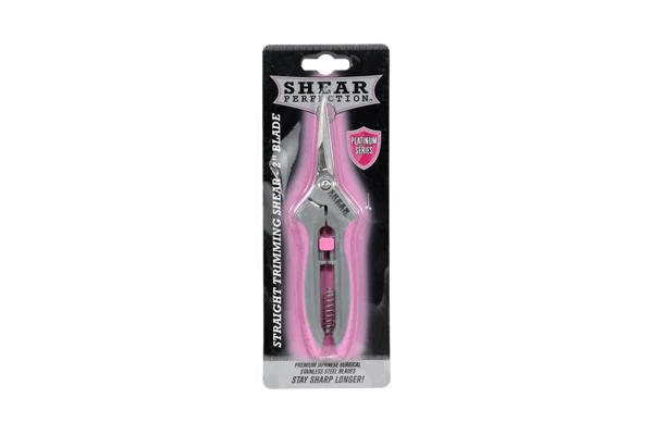 Shear Perfection Shear Perfection PINK Platinum Stainless Trimming Shear Scissor - 2" Straight Blades
