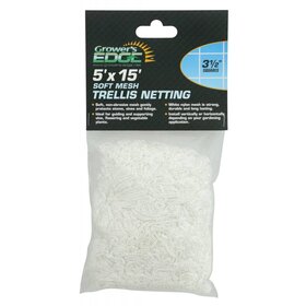 Growers Edge Grower's Edge Soft Mesh Trellis Netting 5' x 15' w/ 3.5" Squares