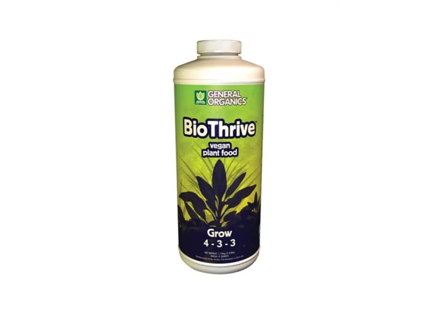 General Hydroponics General Organics BioThrive Grow Quart