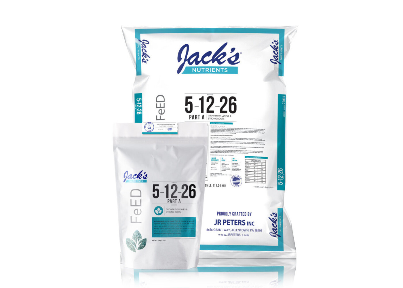 Jack's Nutrients Part A  5-12-26 25lb
