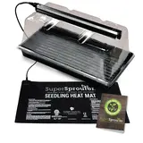 Super Sprouter SunBlaster / Super Sprouter Ultra Clear Vented Humidity Dome 7 in w/ Light Tracks