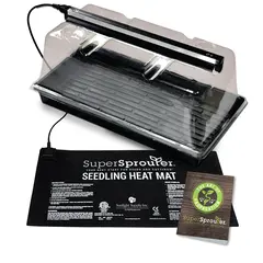 Super Sprouter SunBlaster / Super Sprouter Ultra Clear Vented Humidity Dome 7 in w/ Light Tracks