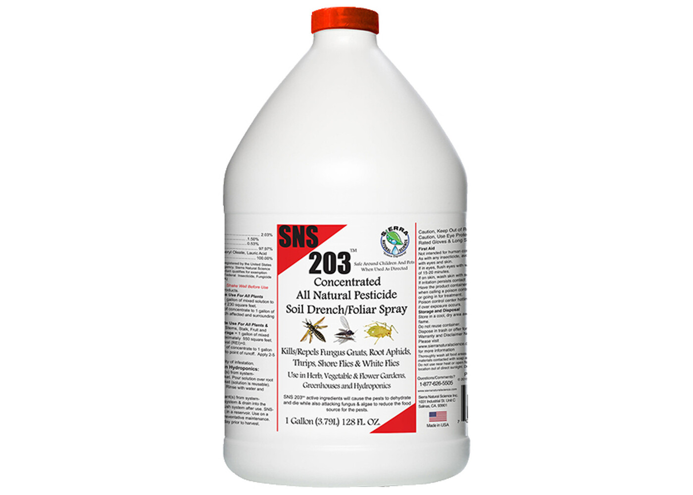 SNS 203 Conc. Pesticide Soil Drench/Foliar Spray 1gal