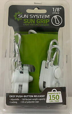 Sun Grip Sun Grip Push Button Light Hanger 1/8 in White -1/Pair