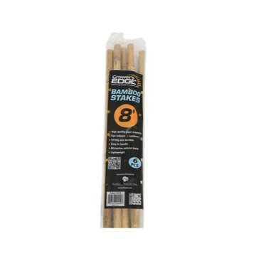Growers Edge Grower's Edge Natural Bamboo Stake 8 ft - 6/Bag