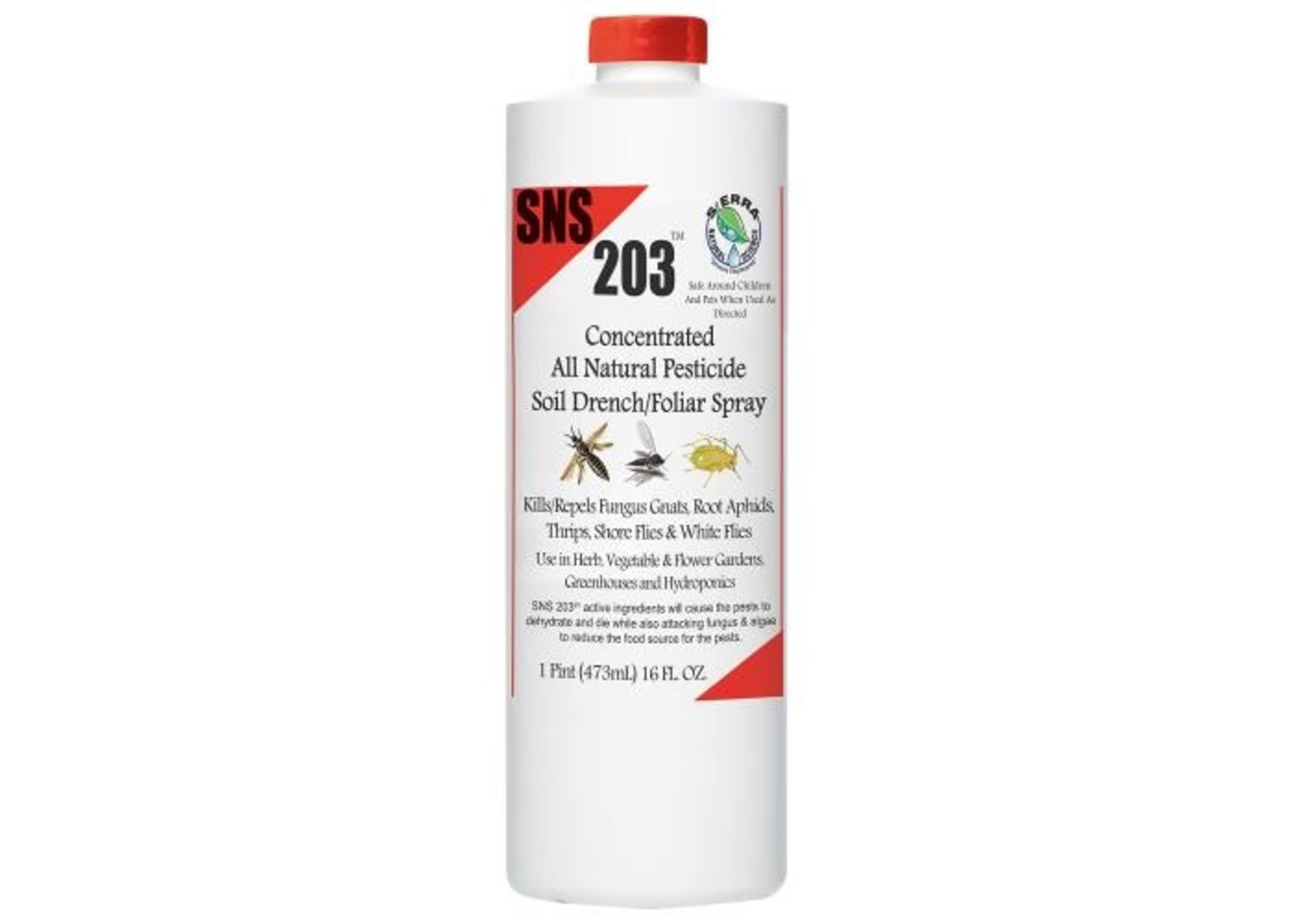 Sierra Natural Sciences Copy of SNS 203 Conc. Pesticide Soil Drench/Foliar Spray Pint (10/Cs)