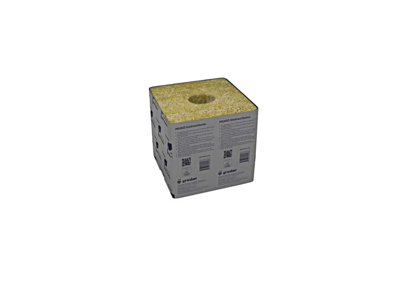 Grodan Grodan Hugo 6" Block w/ Hole