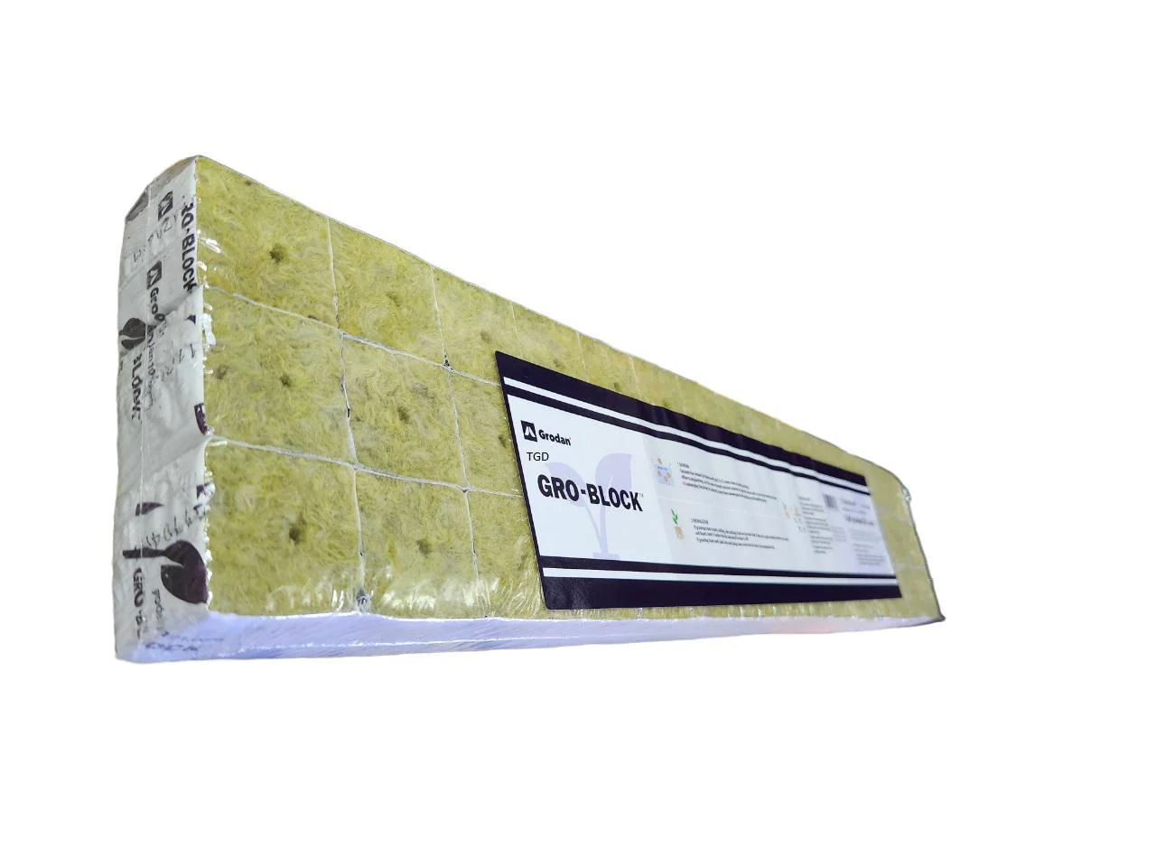 Grodan Grodan 1.5" Starter Mini-Blocks  1.5"x1.5"x1.5" (3 Strips of 15 or 45 ct)