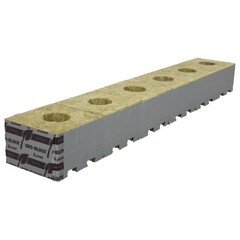 Grodan IMPROVED GR6.5 Rockwool 4" Block 4" x 4" x 2.5" strip
