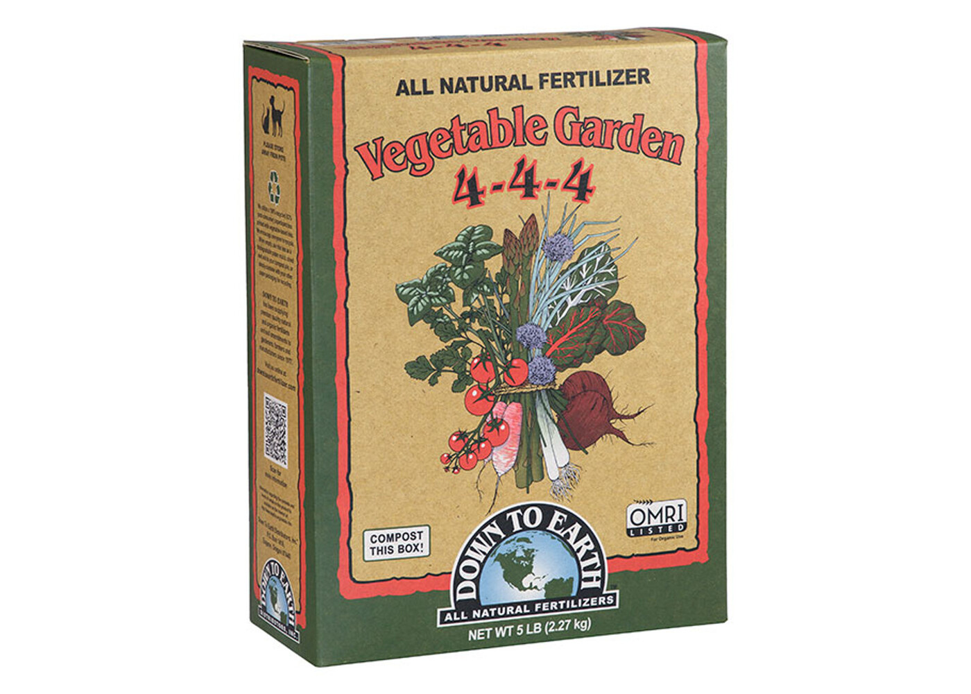 Down To Earth Vegetable Garden 4-4-4 5lb