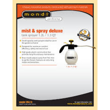 Mondi Mondi Mist & Spray Deluxe Sprayer 1.3 Quart/1.2 Liter